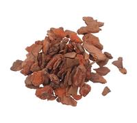 ROMISBABA Natural Pine Bark Chips 100g for Model Scenery Accessories, Reptile Bark Bedding Rough Surface Texture and Uniform Particle Size, for Forest Scene and Aquarium Dioramas