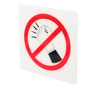 ROMISBABA No Knocking Acrylic Indicator Sign Notice Board for Modern Design Reminder to Respect Privacy Weather Resistant Doorplate