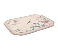 ROMISBABA Non-slip Bath Mat for Bathroom Floor with Water Absorption, Cloth Material, Featuring Traditional Chinese Style and Elegant Design, for Entrance or Bathroom Use