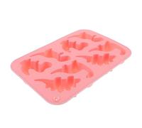 ROMISBABA Non Stick Dinosaur Silicone Mold Cavity Pink Baking Tray for Chocolate Cake Candy Pastry DIY Dessert Reusable Animal Shape Cake Moulds for Home and Shop Use