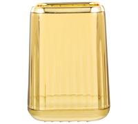 ROMISBABA Nordic Style Amber Desktop Makeup Brush Holder Pen Storage Cup Smooth Texture Flat Bottom Design for Stable Home Office School Use