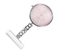 ROMISBABA Nurse Watch for and Easy-to-Read Dial Large with Simple Portable Alloy Quartz Design Clip-on Brooch Pocket Watch Suitable for Nursing Work and Student Learning Nurses and Doctors