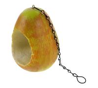 ROMISBABA Outdoor Hanging Bird Feeder Pear Shaped Bowl for Garden Decoration Weather-resistant Wild Bird Food Holder for Finch Sparrow Parakeet for Patio Balcony Tree