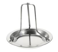 ROMISBABA Outdoor Stainless Steel Chicken Roasting Plate Double Grill Design Removable Barbecue Rack for Camping Fishing Picnics Capacity Non-Stick Portable Cooking Tool