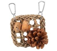 ROMISBABA Parrot Bite Net Toy for Parakeets and Parrots Climbing Rope Net for Bird Cage Hanging Bird Netting Chewing and Enrichment