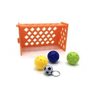 ROMISBABA Parrot Training Football Mini Soccer Field Bird Intelligence Development for Parrots and Caged Birds Durable Stimulating Design for Mental and Physical Exercise Random Random Color