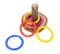 ROMISBABA Parrot Wooden Training with Throwing Base Interactive Bird Cage for Intelligence Development Boredom Suitable for All Parrots and Birds