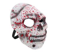 ROMISBABA Party Mask Bloody Skull Mask for Halloween Day Dead Realistic Soft PU Costume Mask for Adults for Cosplay Scary Themed Events
