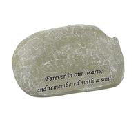 ROMISBABA Pet Memorial Stone Dog Cat Grave Marker Garden Decoration Carved Words for Pet Memorials and Comforting Remembrance