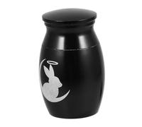 ROMISBABA Pet Rabbit Urn Metal Keepsake Urn for Rabbit Cremation Ashes for Pet Ashes