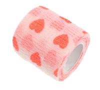 ROMISBABA Pet Self Wrap for Dogs Cats Birds Non-woven Tape for Paws Wounds Cute Love Pattern Easy to Apply Comfortable Fit