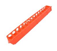 ROMISBABA Pigeon Feeding Trough Easy to Install and Red Plastic for Birds and Canaries Chicken Feeder Trough Washable Long Sturdy Poultry Feeding Suitable for Bird Cage Accessories