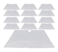 ROMISBABA Plastic Beard Hair Catcher Sheets 20 Pieces Disposable Sink Guards for Bathroom Basin Hair Trimming and Shaving Protection