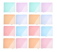 ROMISBABA Plastic Binder Dividers with Tabs and Pockets, A4 Three-Hole File Folders, 8pcs Set, Pastel Color, Document Organizers for Office and School Filing, 2 Sets