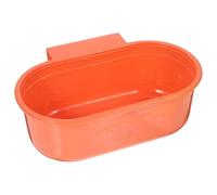 ROMISBABA Plastic Drain Basket Strong Bearing Capacity Smooth Edges Orange Kitchen Hanging Storage Basket for Food Waste with Mesh Filters