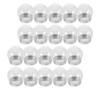 ROMISBABA Plastic Fillable Snow Globes Small Snow Globe Bottles with Screw off Caps 20pcs and Candy Storage, 150ml Easy to Use and Store for DIY Crafts for Winter Wonderland Party