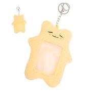 ROMISBABA Plush Card Holder RFID Blocking Id Badge Credit Card Keychain Accessory Adorable Animal Shape Case Portable
