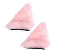 ROMISBABA Plush Cat Ear Helmet Decor and White Furry Motorcycle Helmet Adornments and Eye-catching Motorbike Ear Accessories for Stylish Riders