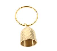 ROMISBABA Portable Brass Bell Keychain with Clear Sound for Cycling and Camping Lightweight Collar Bell Pendant for Backpack and Handbag Outdoor Safety Hanging Decor