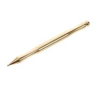 ROMISBABA Portable Brass Reflexology Stick with Double-Ended Spring Tip Point Probe for Foot and Eye Massage, Manual Facial Stick Tool Relieving Muscle Fatigue the Go