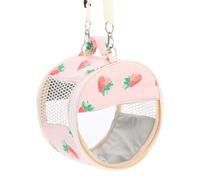 ROMISBABA Portable Hamster Carrier Bag for Small Pets Breathable Outdoor Travel Handbag for Guinea Pig Hedgehog Squirrel Chinchilla Comfortable Secure Transparent Design for Easy Viewing and