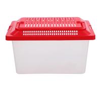 ROMISBABA Portable Home Turtle Living Box and Reptile Breeding Box Plastic Aquarium Tank with Safe Pet Health Features and Escape Prevention, for Back to School Party Use