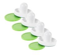 ROMISBABA Portable Plastic Tabletop Hockey Pusher Pucks Set for Desktop Ice Hockey Game, Small Replacement Plastic Puck Pushers Designed for Parties and Boosting Attention