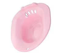 ROMISBABA Portable Sitz Bath Tub for Postpartum Care and Men, Pink Toilet Seat Basin for Pregnancy Soak and Private Parts Washing, Medical Sitz Bath for and Recovery