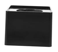 ROMISBABA Portable Square Abs Injection Molding Microphone Logo Flag Station for Professional Interviews Black Hard Plastic Adjustable Cotton Easy to Carry and