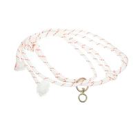 ROMISBABA Portable White Cattle Halter Braided Rope with Anti-wear Polypropylene Fiber and Metal for Traction Supply, Stay Firmer Design Suitable for Livestock Handling on Farms