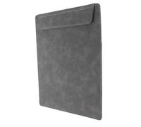 ROMISBABA Portable Writing Clipboard with Document Organizer and Magnetic Writing Support Board Lightweight PU Leather Folder for Office School and Conference Use Grey