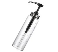 ROMISBABA Press Style Honey Dispenser Bottle for Kitchen and Restaurant Leak Glass Jar for Viscous Condiments Like Jam Ketchup Salad Dressing Reusable Sauce Container