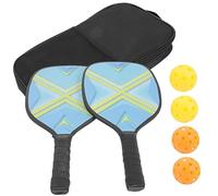 ROMISBABA Professional Pickleball Paddles Kit for Lightweight Rackets with Comfortable Handles Indoor Outdoor Sports to Enhance Hand Eye Coordination and Reaction Skills Portable Yellow
