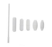 ROMISBABA Ptfe Magnetic Stir Bar for Laboratory Stirrer Chemical Resistant White Stirring Bars Kit for Biology Chemistry Medical Research and Home Laboratory Mixing Applications