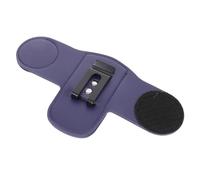ROMISBABA PU Leather Stethoscope Holder Clip with Hook and Loop Fastener Secure Hip Fixing for Nurses and Doctors Compact Medical Accessory for Professional Use