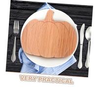 ROMISBABA Pumpkin Shaped Wooden Cutting Board Small Oak Charcuterie Tray for Halloween Thanksgiving Fall Farmhouse Decor Seasonal Cheese Serving Platter
