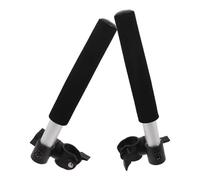 ROMISBABA Push Wheelchair Handle Extender 1 Pair 10.83in Stainless Steel Extension Handles for Indoor Exercise Bike and Wheelchair, Improving User Comfort for Elder Care and Hospitals