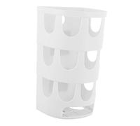 ROMISBABA Rabbit Holder Fence Shaped Feeder for Cages Fixed Design Guinea Pig Food Container Rack Prevents Waste Slows Eating Habits Small White Pet Accessory for Rabbits and Guinea Pigs