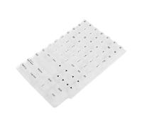 ROMISBABA Raised Silicone Keyboard Stickers for Long Nails Durable Alphanumeric Keycap Decals with Embedded Letters for Enhanced Visibility Silent Typing Cover for Desktop and Laptop