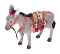 ROMISBABA Realistic Donkey Figurine Plastic Animal Model Educational for Sturdy Miniature Farm Ornament for Learning and Play Cake Topper Party Favor Random Color