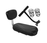ROMISBABA Rear Mount Bike Seat with Safety Backrest and Ergonomic Armrest Comfortable Cushion for Mountain Bike Rear Rack Easy Installation for Family Outdoor Cycling Adventures