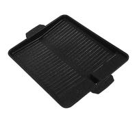ROMISBABA Rectangular Non-stick Coating Bakeware Made of Sturdy Aluminum with Heat Resistance, for Outdoor Bbq and Home Barbecue, Simple and Convenient Korean-style Barbecue Plate