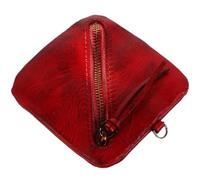 ROMISBABA Red Coin Purse Tiny Pouch Cosmetic Pouch with Vintage Design Retro Charm Compact Small Bag for Purse Versatile Storage Secure Protection for Shopping and Travel