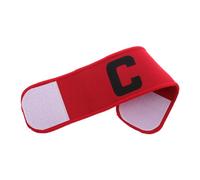ROMISBABA Red Neoprene Captain Armband for Football Soccer and Basketball Soft Breathable Sports Team Leadership Band with C for Match Play and Training Comfortable Adjustable Accessory