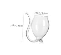 ROMISBABA Red Wine Glass Small Vampire Filter Decorative Cup for Bar Party Wedding Banquet Elegant Stylish Drinking Glass with Stable Safe Material for Juice and Whiskey