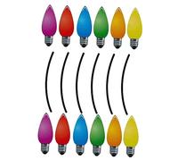 ROMISBABA Reflective Bulb Magnet Sticker with Honeycomb Design Christmas Car and Garage Door Decorations Strong Adhesion for Metal Surfaces Including Refrigerators and Mailboxes