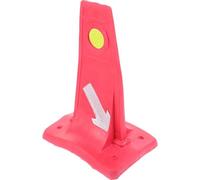ROMISBABA Reflective Traffic Cone Warning Sign for Vehicle and Car Drivers Training, Red Eva Traffic Signal Model to Guide The Direction of Travel in Yard and Outdoor Scenarios