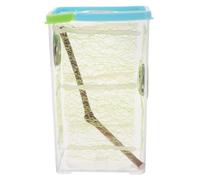 ROMISBABA Reptile Breeding Box Terrarium for African Ghost Mantis and Stick Insects, Insect Habitat Container with Ventilation, 12-unit Home Feeding Enclosure for Exotic Pets