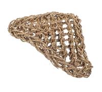 ROMISBABA Reptile Hammock Hanging Bed with Powerful Suction Cups Breathable Natural Grass Material Expands Living Space for Bearded Dragons Lizards and Snakes Easy to Clean and Install