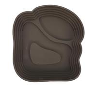 ROMISBABA Reptile Water Bowl and Turtle Feeding Dish with Ramp - Large Dual-sided Soaking Pool and Food Tray for Tortoises and Small Reptiles, Non-slip Bathing and Feeding Accessory in Dark